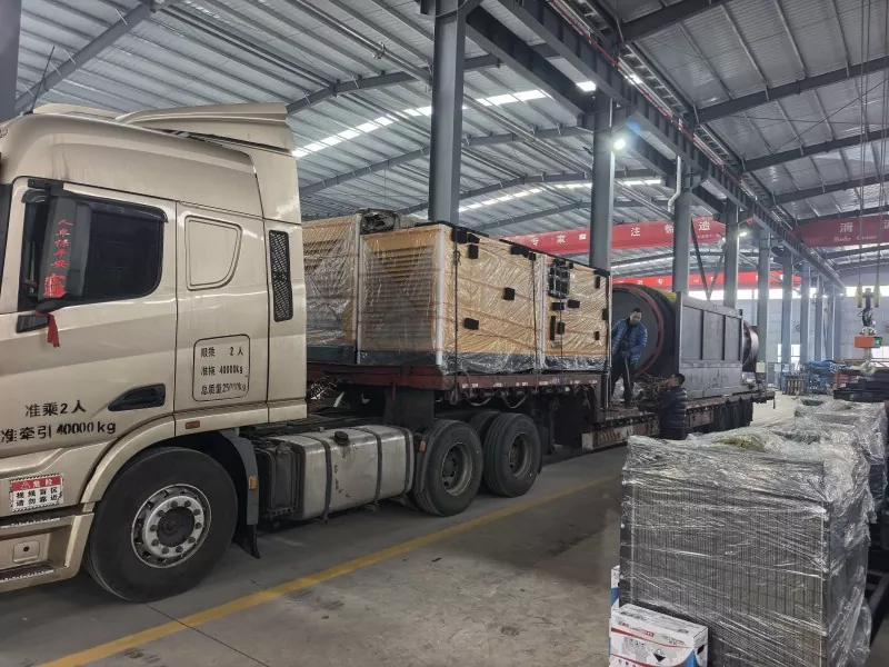 Jinqi Mining Machinery испраќа серија опрема за одвојување и поддршка на барабанот во Русија